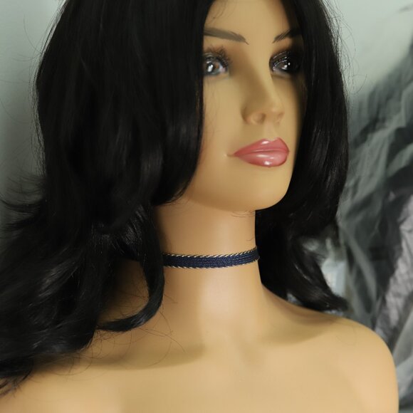 Blue Lace Gothic Choker Adjustable Length Fancy Trim chokers (#75) - Picture 7 of 10